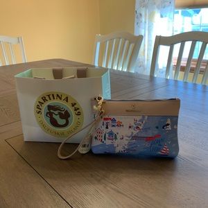 Spartina down the shore scout wristlet